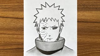 How to Draw Obito Uchiha  How to draw anime step by step  Easy drawing ideas for beginners [upl. by Crista]