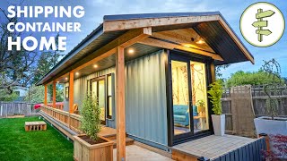 40ft Shipping Container Converted into Amazing Tiny House  Full Tour [upl. by Chloris]