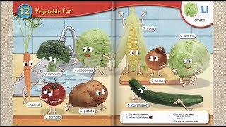 Longmans Picture Dictionary for Children  Vegetable Fun  Topic 12 [upl. by Baiss]