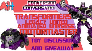 Conversion Conversations Transformers Generations Legacy United Animated Universe Motormaster [upl. by Madox]