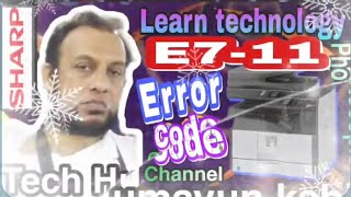 How to solve sharp error code E711 is explained Contents Sharp AR  subscribe sorts sharp [upl. by Myrilla]