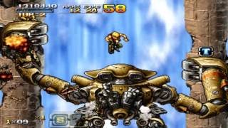 PSP metal slug XX HARD no death ALL clear MARCO [upl. by Deppy]