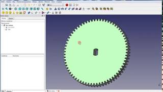 FreeCAD шестерня простая верстак GEAR часть 1 Workbench Gear [upl. by Elimaj998]