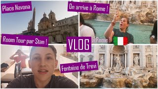 Italie  Rome Vlog 6  Notre arrivée à Rome on fait des voeux [upl. by Walliw]