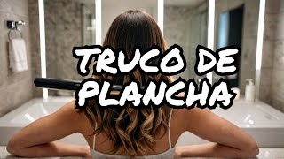 ¡Aprende cómo hago mis RIZOS con la plancha 🫢 shorts [upl. by Alletse]