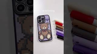 Phone case idea 🧸 art pixelart phonecase diy [upl. by Rutan]