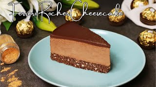 FERRERO ROCHER ČIZKEJK  NE PEČE SE  BEZ ŽELATINA  ČOKOLADNI ČIZKEJK  CHEESECAKE RECEPT [upl. by Marlin]