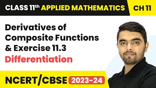 Derivatives of Composite Functions amp Exercise 113  Class 11 Applied Mathematics Chapter 11 [upl. by Stavros]