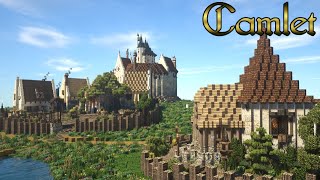 Village Complete  Lets Build Camlet  Episode 3  Medieval Minecraft Town [upl. by Aihtenak]