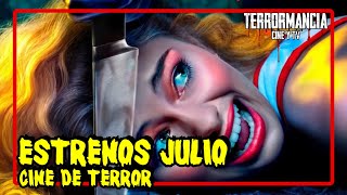 PELÍCULAS Y SERIES DE TERROR que se ESTRENAN en JULIO 2024 [upl. by Dnomsaj]