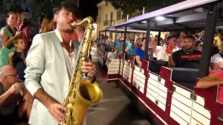 quotLITALIANOquot ciao Toto Cutugno Night Street Performance  Saxophone Cover Daniele Vitale [upl. by Ber]