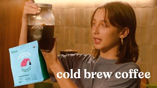 how to make cold brew coffee with emma chamberlain [upl. by Anrat]