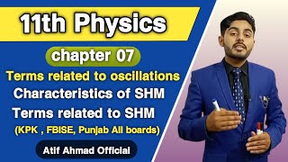 Terms related to Oscillations class 11 characteristics of simple harmonic motion terms related SHM [upl. by Cornela604]