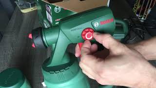 Test Bosch Pfs 2000 pistolet À Peinture [upl. by Ardnnek]