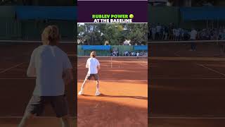 ANDREY RUBLEV POWER AT THE BASELINE tennis shorts [upl. by Eilerua]