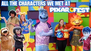 All The Characters We Met At Pixar Fest 2024 [upl. by Conlin]