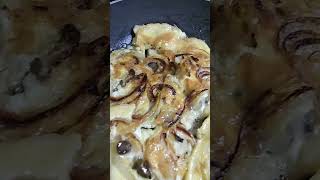 Egg 🥚mix mushroom cooking egg food shorts short mushroom eating [upl. by Ecnarwal]