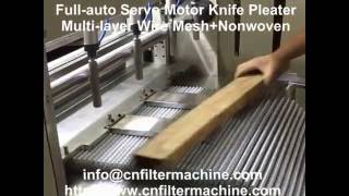 fullauto servo wire mesh knife pleater [upl. by Whang481]