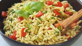 Easy Lemon Orzo Pasta Salad [upl. by Vel]