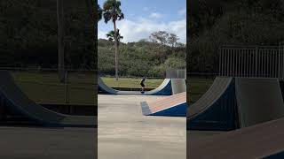 Begode Falcon at the skatepark mini ramp drop in how to  EUC TRAININ’ [upl. by Assehc931]