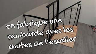 EP16💎 une rambarde pour lescalier hélicoïdal brico dépot [upl. by Nedla599]