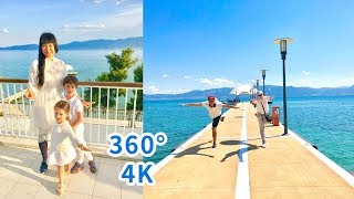 360° 4K GRÈCE sur la terrasse de Gregolimano notre paradis Club Med VIDÉO SPHÉRIQUE [upl. by Buroker279]