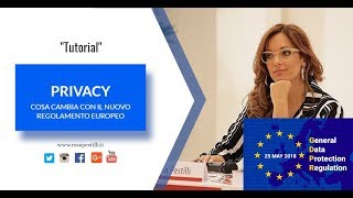 ENTRA IN VIGORE IL NUOVO REGOLAMENTO EUROPEO SULLA PRIVACY  ECCO COSA CAMBIA [upl. by Tiphani168]