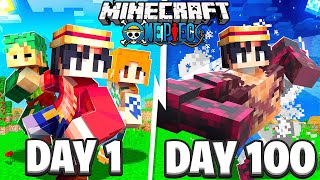 We Survived 100 Days In ONE PIECE Minecraft MultiplayerHINDI [upl. by Janik]