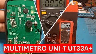 unboxing y purebas al multimetrodigital UNIT UT33A [upl. by Siravaj]