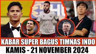 SUPER SENSASIONAL BIKIN BANGGA ALHAMDULILLAH TIMNAS 6 BERITA TIMNAS HARI INI🥉21112024👉🏿Kabar [upl. by Aniratak]