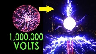 DIY Overclocked Plasma Globe 2500V to a MILLION volts [upl. by Oironoh]