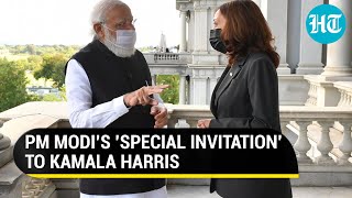 Watch Why PM Modi specially invited Kamala Harris to visit India after historic win as US VP [upl. by Akcirahs]