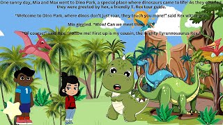 Read Aloud Book To Teach Kids Dinosaurs l subtitles included [upl. by Ymerej14]