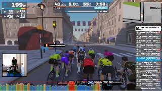 Zwift  Race FRR Tour Britannia  CRP Stage 3 on The London Pretzel in London [upl. by Alig]