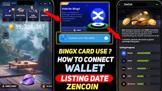 ZenCoin Listing Date  ZenCoin BingX Card Use क्या है  ZenCoin में Binance Wallet Connect [upl. by Pillsbury]