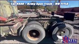 ARMY SPOT TRUCK  NO TITLE For Sale [upl. by Addia]