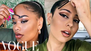 I FOLLOWED ALEXA DEMIES 90S GLAM TUTORIAL  Vogue Beauty Secrets  Arnellarmon [upl. by Oak251]