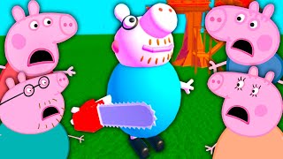 PEPPA PIG SURVIVE DADDY PIG THE KILLER IN ROBLOX [upl. by Max]