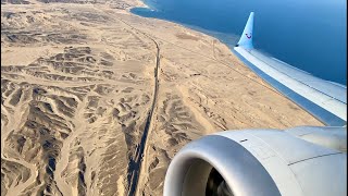 AMAZING VIEWS TUIfly  B737 Max  Amsterdam  Marsa Alam [upl. by Naujik129]