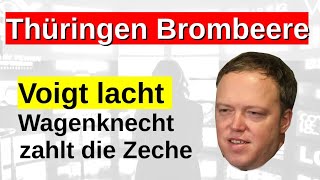 Thüringen Koalition Brombeere Wolf Wagenknecht mit CDU Voigt Friedenspolitik Wählertäuschung [upl. by Erine]