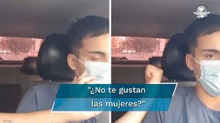 Taxista denuncia acoso de pasajera video se vuelve viral [upl. by Enitnemelc308]