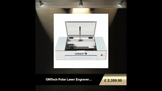 OMTech Polar Laser Engraver Cutter Lightburn Compatible Desktop 50W CO2 Laser Engraving Cutting [upl. by Woodford468]