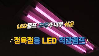 정육점 형광등 LED조명 교체 설치 방법 [upl. by Therese]