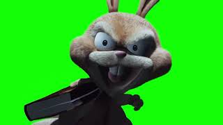 Hoodwinked  Evil Bunny Rabbit Laughing  Green Screen [upl. by Satterfield]