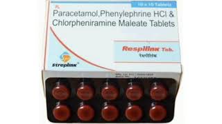 Respilink Tablets Paracetamol Phenylephrine HCI amp Chlorpheniramine Maleate Tablets [upl. by Unhsiv]