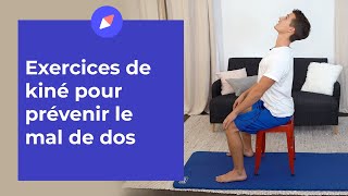 Exercices de kiné pour prévenir le mal de dos [upl. by Darryl]