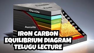 Iron Carbon Equilibrium Diagram  Ferrite  Cementite  Austenite  Pearlite  Martensite  Phases [upl. by Ahsatsana]