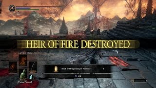 How To Beat Dragonslayer Armour Easy Strat Dark Souls III [upl. by Isolt243]