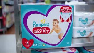 Snippits at Walmart Pampers Cruisers 360 Fit [upl. by Ulrika934]