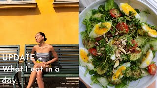 NO LONGER FULLY PLANTBASED UPDATE QampA  WHAT I EAT IN A DAY [upl. by Grefer374]